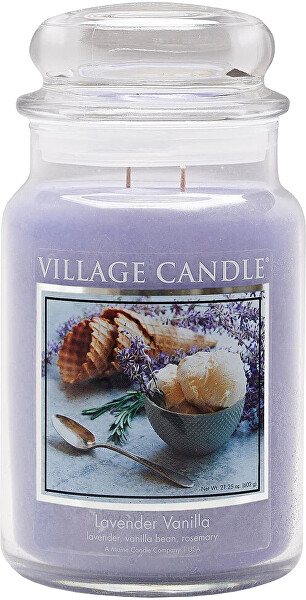 Lumânare parfumată în sticlă Lavender Vanilla 602 g