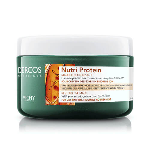 Mască nutritivă pentru părul uscat Dercos Nutri Protein (Restorative Mask) 200 ml