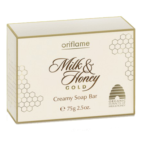 Krémové mýdlo Milk & Honey Gold (Creamy Soap Bar) 75 g - SLEVA - pomačkaná krabička