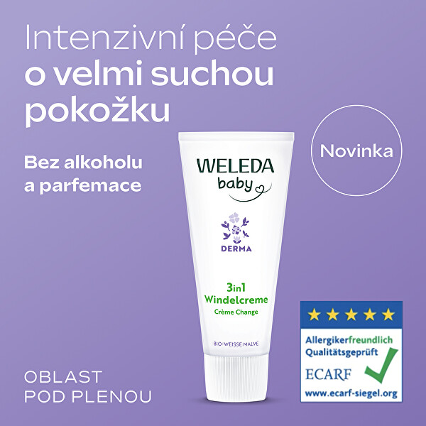 Krém na zadeček 3v1 Derma (Nappy Change Cream) 50 ml