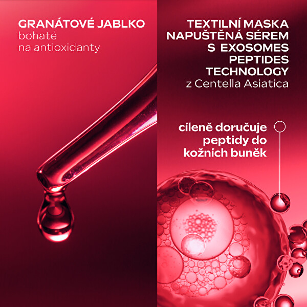 Zpevňující pleťová maska Granátové jablko a Maca-peptidy Mask 20 ml