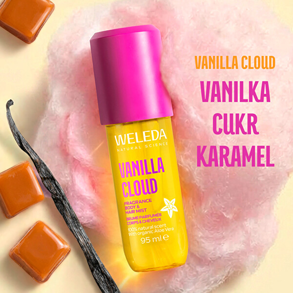 Mlha na tělo a vlasy Vanilla Cloud Hair & Body Mist 95 ml