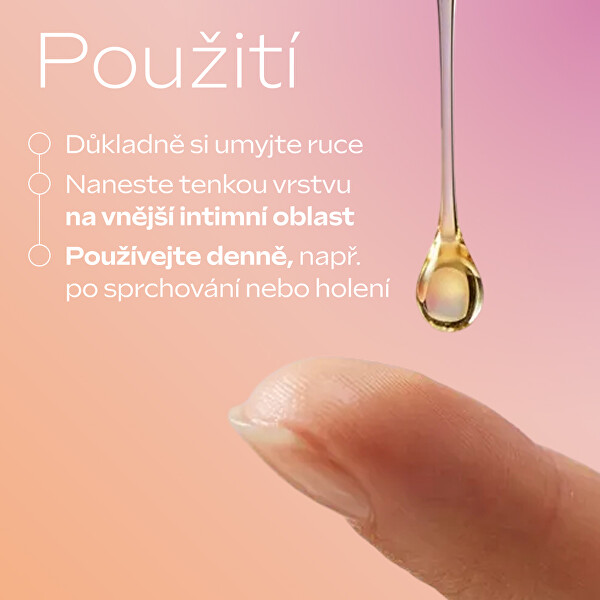 Zklidňující olejová péče pro intimní oblast Vlora+ Extra Soothing Drops 30 ml