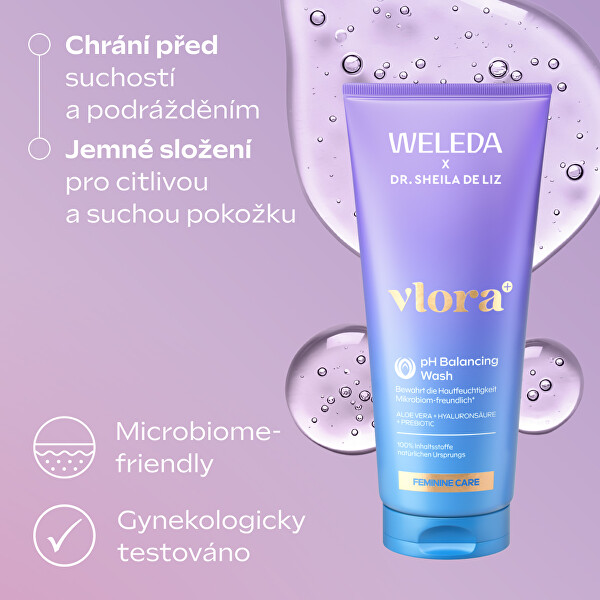 Mycí gel pro intimní hygienu Vlora+ Ph Balancing Wash 200 ml