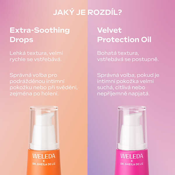 Ochranná olejová péče pro intimní oblast Vlora+ Velvet Protection Oil 30 ml