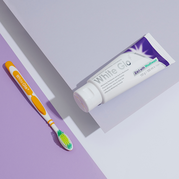 Zubní pasta 2v1 White Glo Whitening Toothpaste 150 g