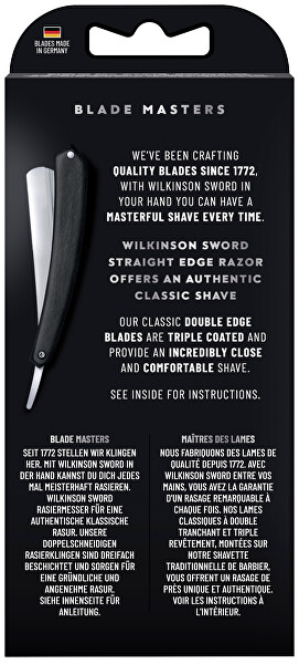 Břitva Cut Throat + náhradní žiletky Double Edge Blades 5 ks