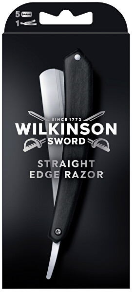 Břitva Cut Throat + náhradní žiletky Double Edge Blades 5 ks