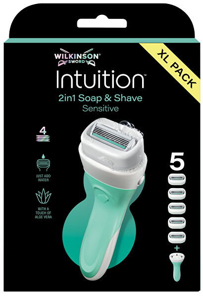 Holicí strojek pro ženy Intuition 2v1 Sensitive Care + 5 hlavic