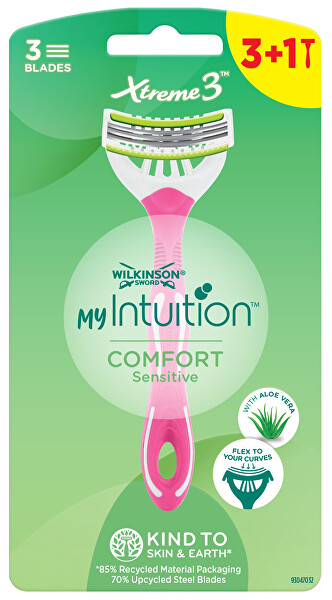 Jednorázový holicí strojek pro ženy My Intuition Comfort Sensitive 3 + 1 ks