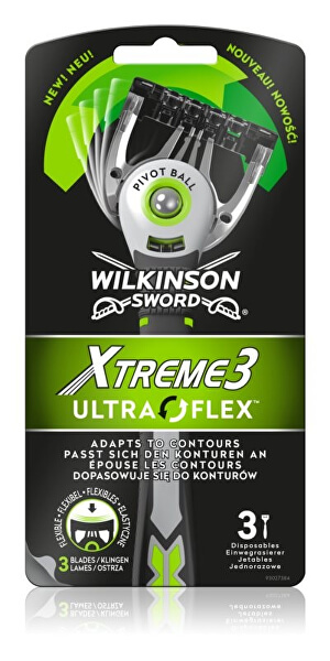 Aparat de ras de unică folosință pentru bărbați Wilkinson Xtreme 3 UltraFlex 3 buc