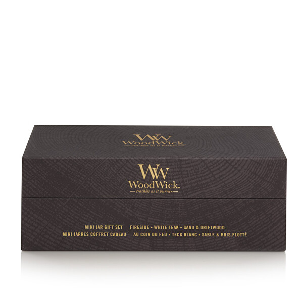 Sada malých vonných svíček Mini Woody 3 x 85 g