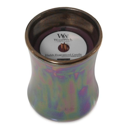 Ovale Kerzenvase aus Keramik Dark Poppy 133,2 g