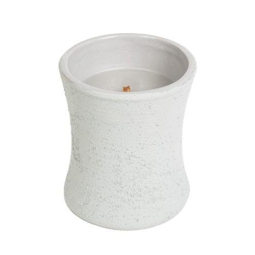 Ovale Kerzenvase aus Keramik Wood Smoke 133,2 g