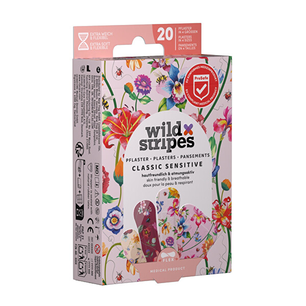 Plasturi hipoalergenici Classic Sensitive Vintage Flowers 20 buc