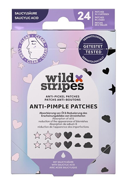 Hydrokoloidní náplasti na akné s kyselinou salicylovou Holo Clear (Anti-Pimple Patches) 24 ks