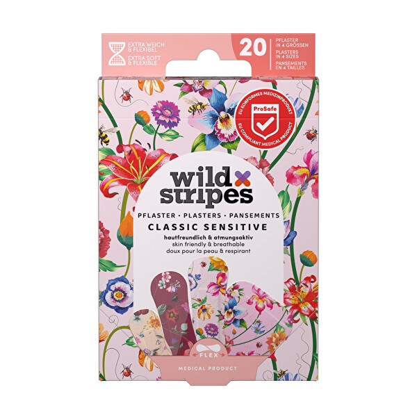 Plasturi hipoalergenici Classic Sensitive Vintage Flowers 20 buc