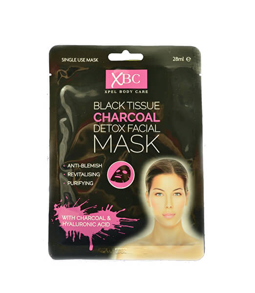 Pleťová maska s aktivním uhlím Charcoal Detox 3D (Detox Facial Mask) 28 ml