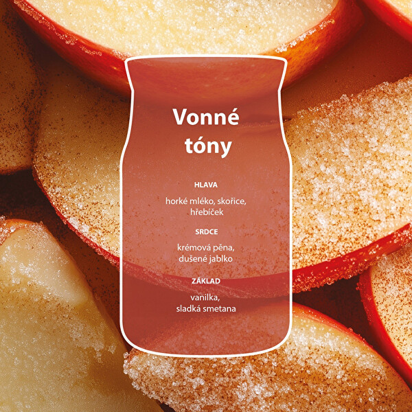 Aromatická svíčka Signature sklo malé Sugared Cinnamon Apple 110 g