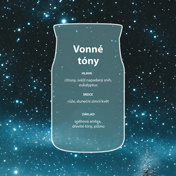 Aromatická svíčka Signature sklo malé Winter Night Stars 110 g