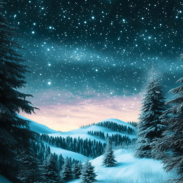 Aromatická svíčka Signature sklo malé Winter Night Stars 110 g