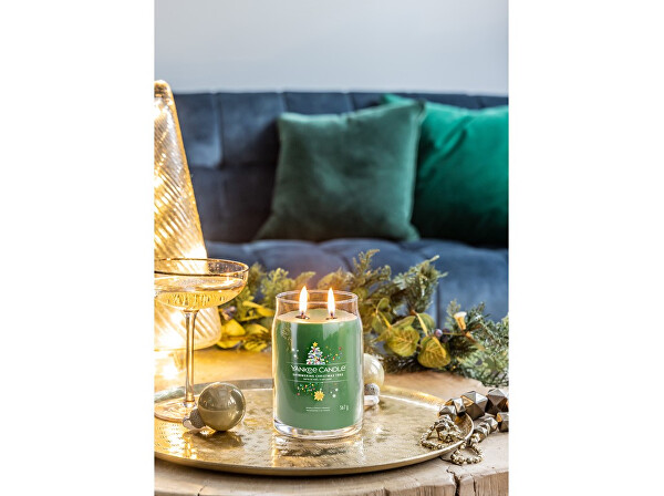 Aromatische Kerze Signature Glas groß Shimmering Christmas Tree 567 g