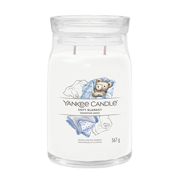 Lumânare parfumată Signature sticlă mare Soft Blanket 567 g