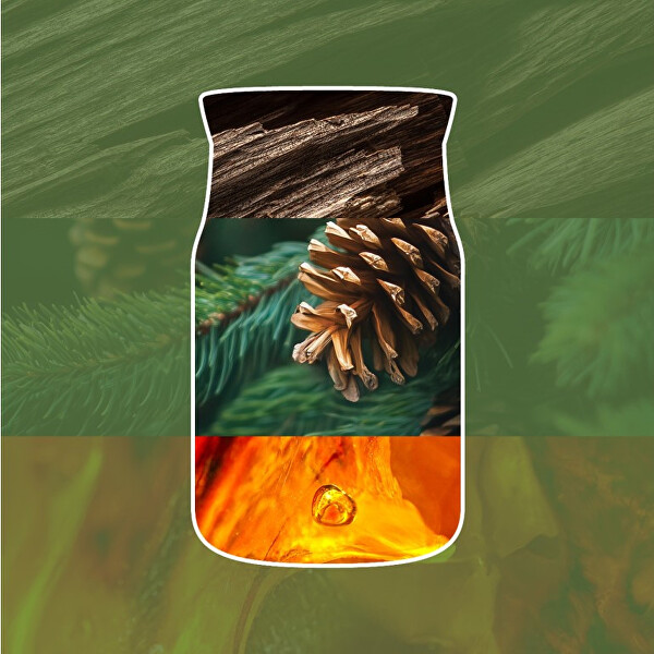 Lumânare parfumată Signature sticlă medie Balsam & Cedar Fireside 368 g