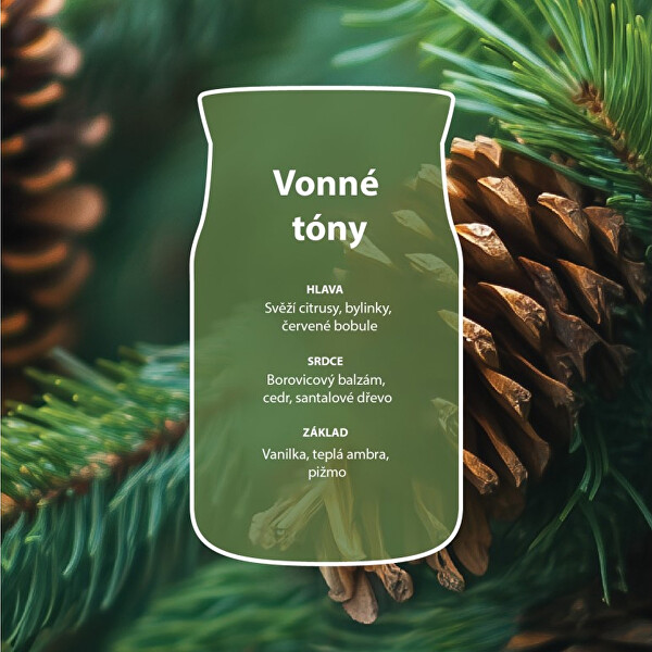 Aromatická sviečka Signature sklo veľké Balsam & Cedar Fireside 567 g