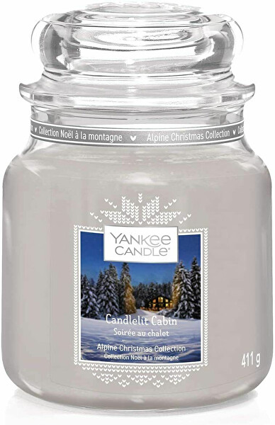 Lumânare aromatică Classic medie Candlelit Cabin 411 g