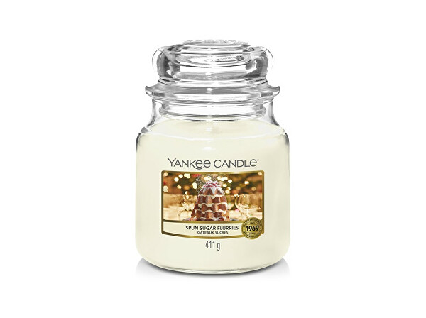 Aromatická svíčka Classic střední Spun Sugar Flurries 411 g
