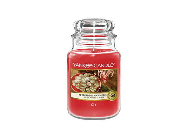 Aromatická sviečka Classic veľká Peppermint Pinwheels 623 g
