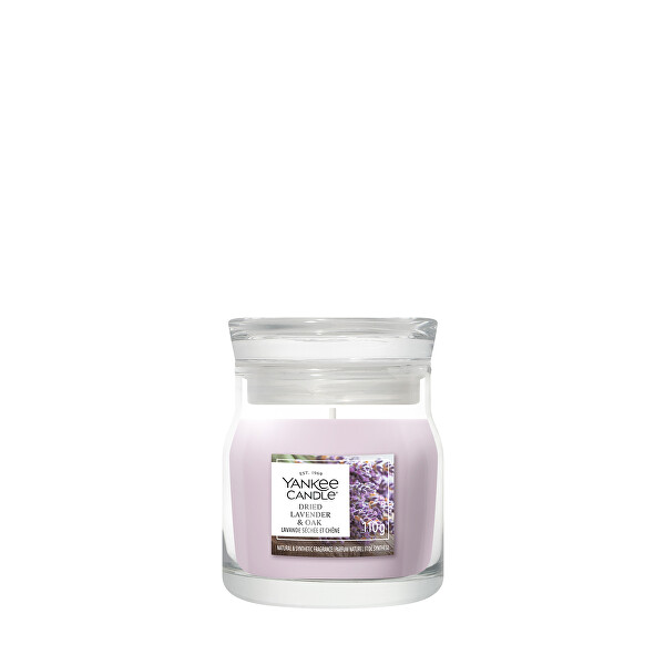 Aromatická svíčka Signature sklo malé Dried Lavender & Oak 110 g