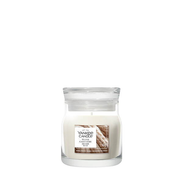 Aromatická svíčka Signature sklo malé Warm Cashmere 110 g