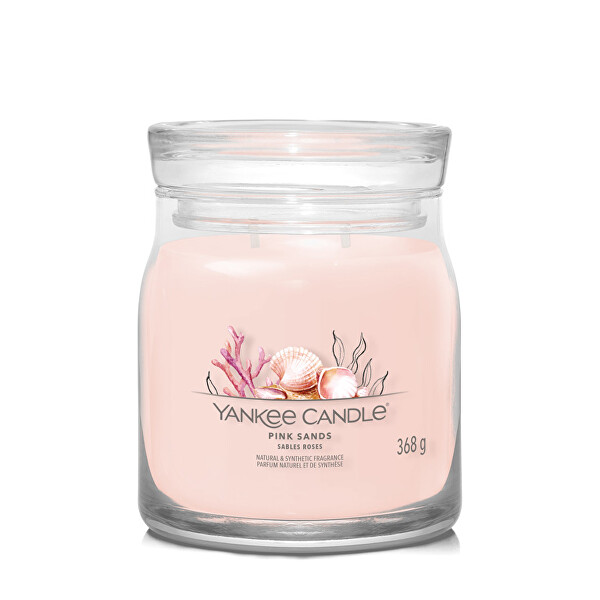 Aromatická sviečka Signature sklo stredná Pink Sands 368 g
