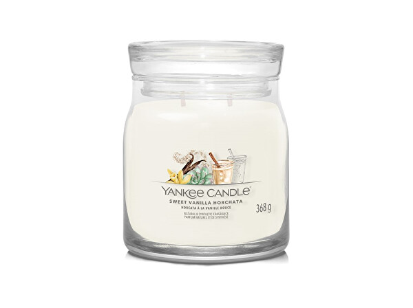 Aromatická sviečka Signature sklo stredná Sweet Vanilla Horchata 368 g