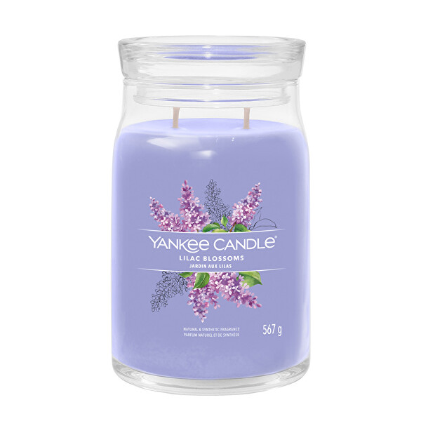 Aromatická sviečka Signature sklo veľké Lilac Blossoms 567 g