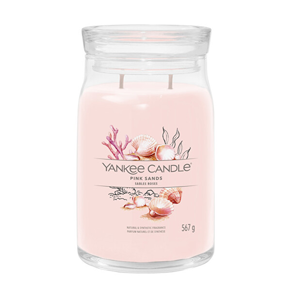 Aromatická sviečka Signature sklo veľké Pink Sands 567 g
