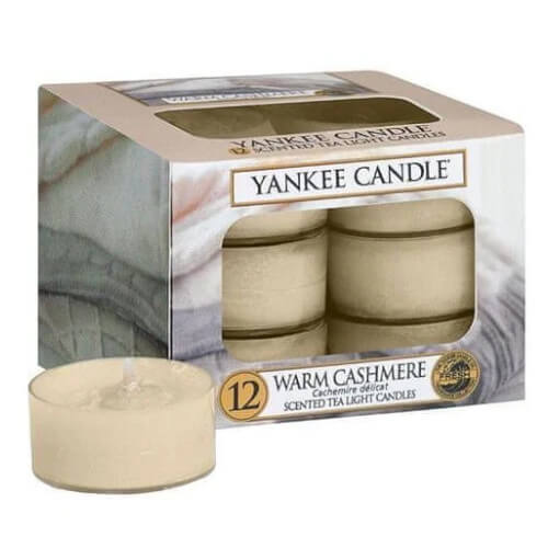 Candele tealight profumate Warm Cashmere 12 x 9,8 g