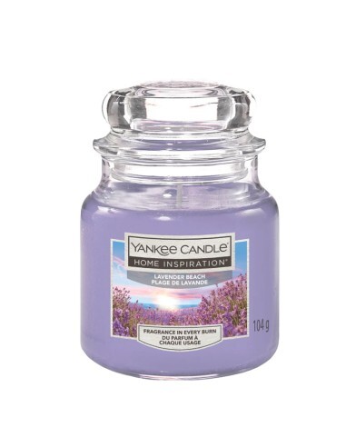 Candela profumata Home Inspiration piccola Lavender Beach 104 g