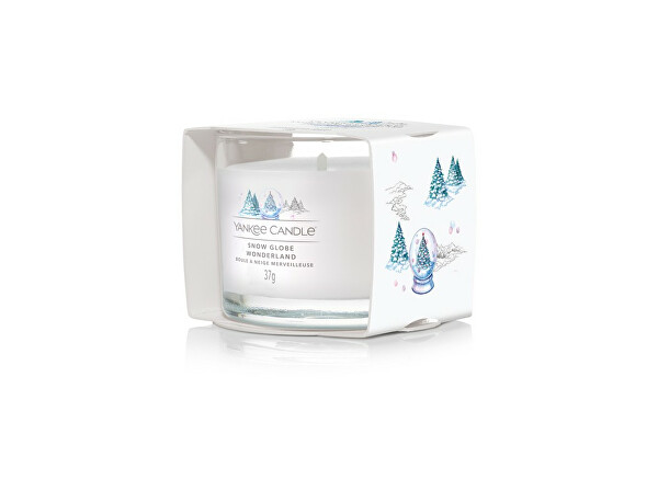 Votivní svíčka ve skle Snow Globe Wonderland 37 g