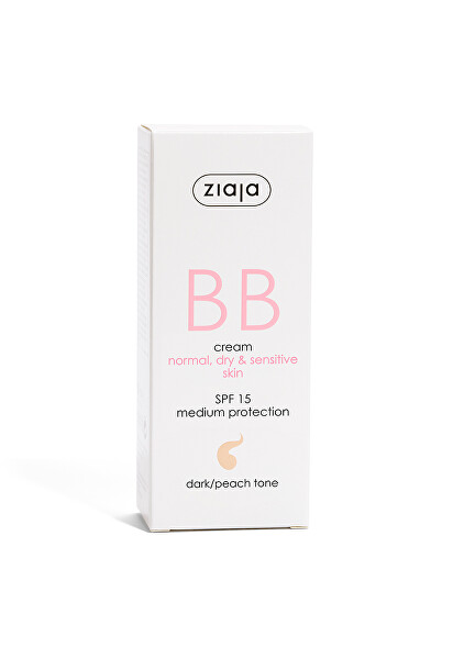 BB cremă pentru piele normala, uscată și sensibilă SPF 15 Dark/Peach Tone (BB Cream) 50 ml
