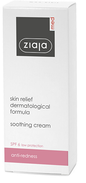 Upokojujúci krém proti začervenaniu pleti SPF 6 (Soothing Cream) 50 ml