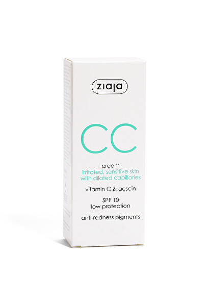 CC krém pro podrážděnou a citlivou pleť s rozšířenými žilkami SPF 10 (CC Cream) 50 ml