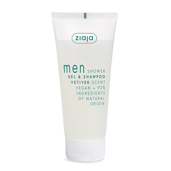 Tusfürdő és sampon Vetiver Men (Gel & Shampoo) 200 ml