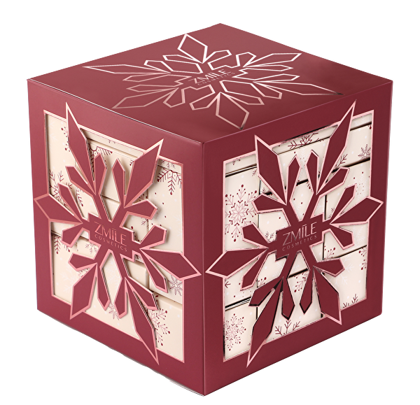 Adventní kalendář Snow Flake Cube Cherry Red