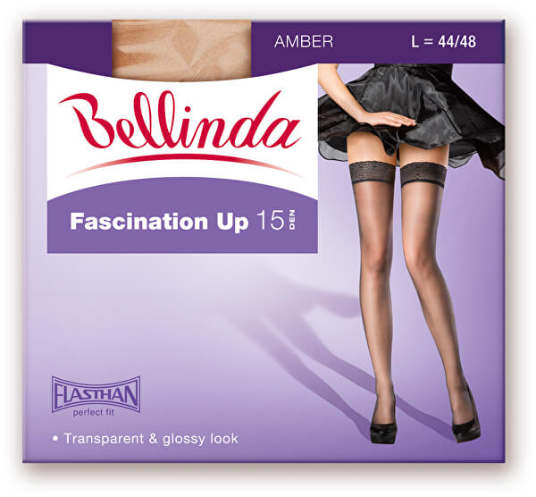 Ciorapi cu bandă adezivă Fascination UP 15 DEN Black