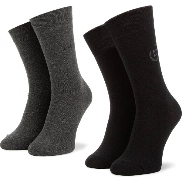 2 PACK - șosete pentru bărbați 6762-610 black