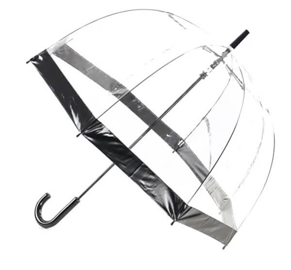 Umbrelă baston transparentă pentru femei