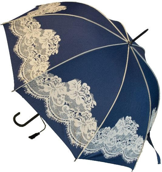 Damen Navy Vintage Regenschirm BCSV N